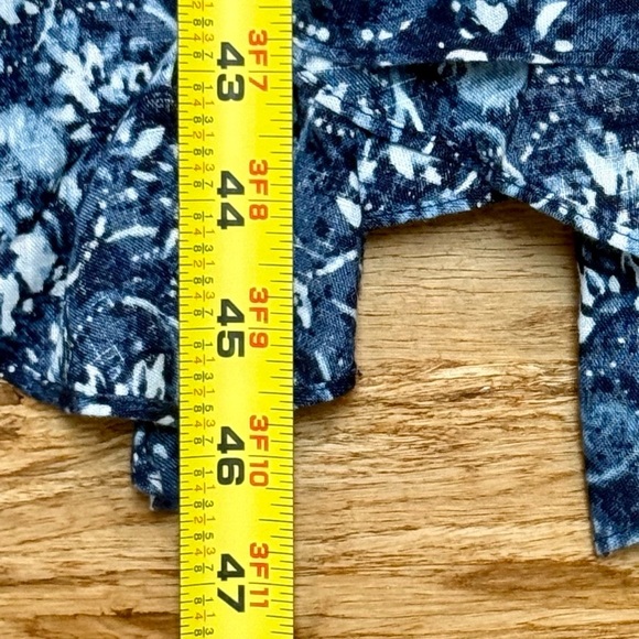 NWT Lauren Ralph Lauren Blue Patchwork-Print Linen Sleeveless Dress‎ Size 14 - Picture 13 of 13